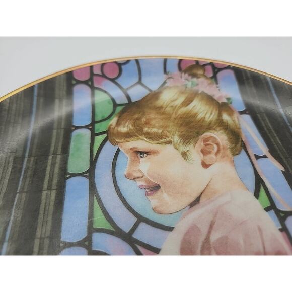 Bridesmaid Liz Moyes Magic Moments Of Childhood Danbury Mint Porcelain Vintage - Picture 5 of 8